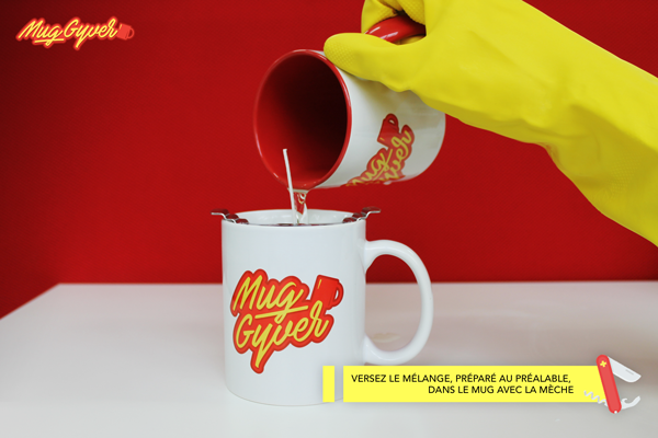 Faire une bougie dans un mug